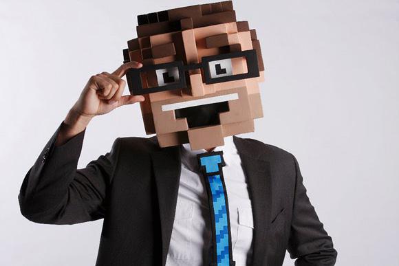 costume d'hallowwen : l'homme pixel