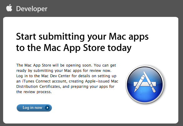 Mac App Store : les développeurs peuvent soumettre leurs applications