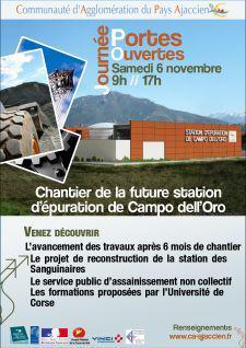 Journée Portes Ouvertes du chantier de la future station d'épuration de Campo dell'Oro ce samedi