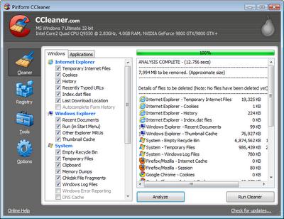 CCleaner version 3