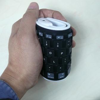 Mini Rollable Bluetooth Keyboard : Clavier Bluetooth pliable