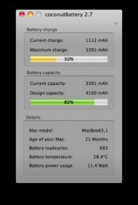 CoconutBattery Mac Aficionados Ces gestes qui sauvent sur Mac