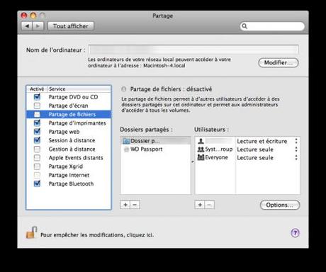 Partage fichiers Mac et Windows Ces gestes qui sauvent sur Mac