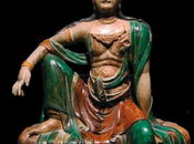 Boddhisatva grès glaçures polychrome enchères Paris