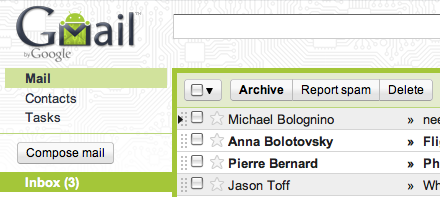 android 5 nouveaux thèmes gmail dont un pour les utilisateurs Android