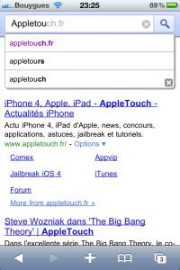 Google : Recherche instantanée sur iPhone et iPod Touch