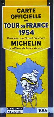LE TOUR DE FRANCEpassait au Puy-Notre-Dame1954Voici le co...