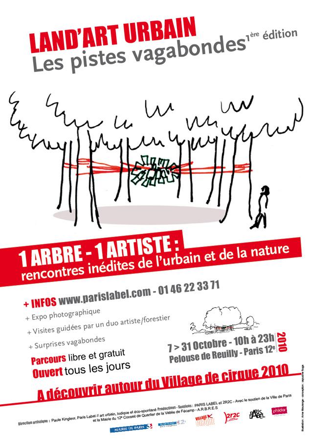 land art urbain à paris : direction artistique paris label - paule kingleur - complicité coop 2r2c