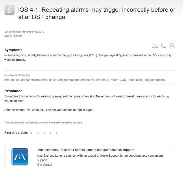 L’iOs 4.2 corrige les bugs d’alarmes à partir de demain
