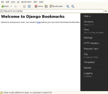 Django debug toolbar
