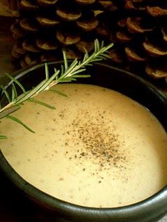 VELOUTé de CèPES au FOIE GRAS et SUMMERTIME de l'HIVER pour MULOT