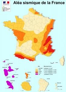 France sismique 218x300 De nouvelles normes parasismiques entreront en vigueur 11 mai 2011