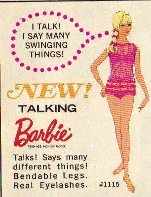 vintage swinging barbie