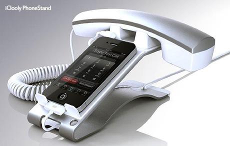 iClooly PhoneStand, un support pour iPhone avec combiné