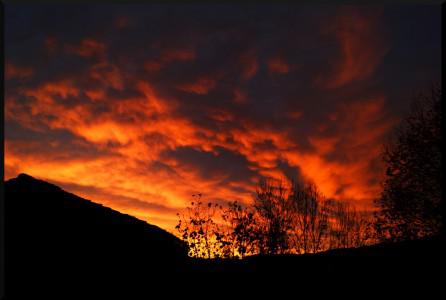 Lever de soleil enflammé !