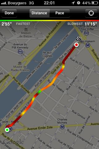 Test de l’application ‘Nike+ GPS’ pour iPhone