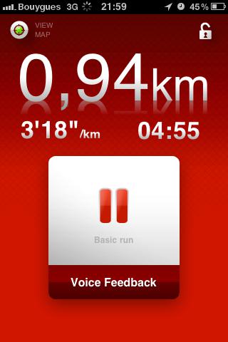 Test de l’application ‘Nike+ GPS’ pour iPhone