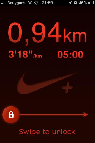 Test de l’application ‘Nike+ GPS’ pour iPhone