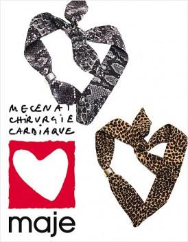 La bonne action fashion : Les foulards de chez Maje au profit de Mecenat Chirurgie Cardiaque !