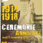 Commémoration de l’armistice du 11 Novembre