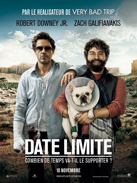 La sortie c'est aujourd'hui ... Date Limite avec Robert Downey Jr et Zach Galifianakis