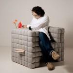 dzn Lost in Sofa by Daisuke Motogi Architecture 4 150x150 Lost In Sofa   Un fauteuil qui permet de cacher des objets dans ses plis