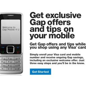 Gap and Visa partner for personalized text message deals