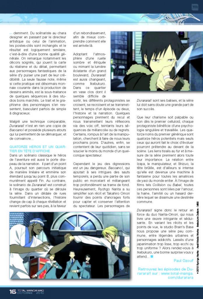 Durarara !! Le retour du duo Narita-Omori