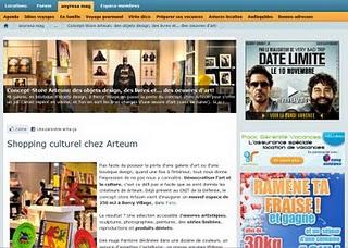 Concept-Store Arteum: des objets design, des livres et... des oeuvres d'art!