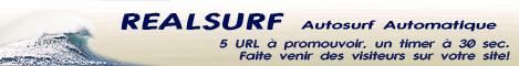Nouvel autosurf : RealSurf jusqu'à 20 000 crédits offerts