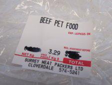 nourriture de boeuf pour animaux de compagnie - Surrey Meat Packers