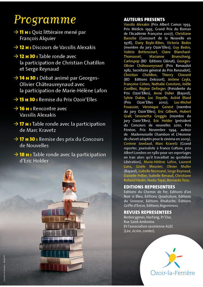 Tract Salon du Livre verso