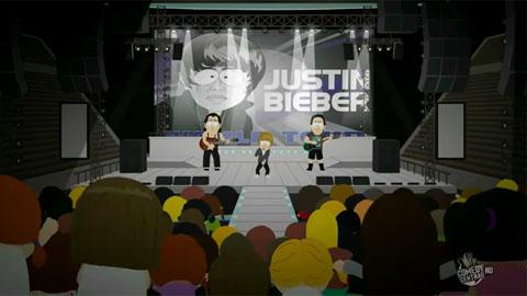 Justin Bieber ... il se fait enlever et tuer ... dans South Park