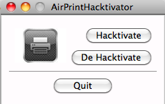 Activer AirPrint sur Mac OS X 10.6.5 en un clic
