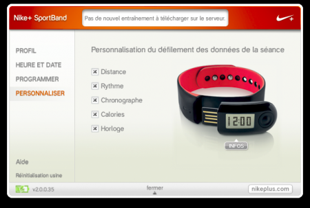 Test du Nike Sportband+