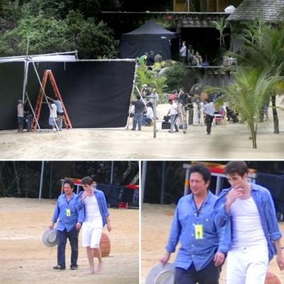 Dernier jour de tournage : Bella et Edward à la plage