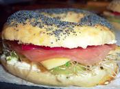 premiers bagels maison version sandwich jambon cru-fromage-graines germées...