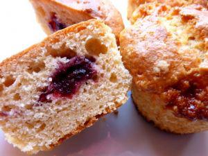 Muffins à la crème sure et aux cranberries