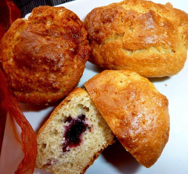 Muffins à la crème sure et aux cranberries