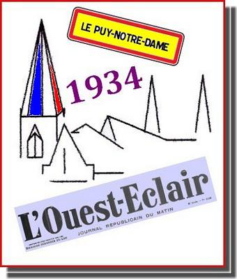 LE PUY-NOTRE-DAMELU dans L'OUEST ECLAIR
