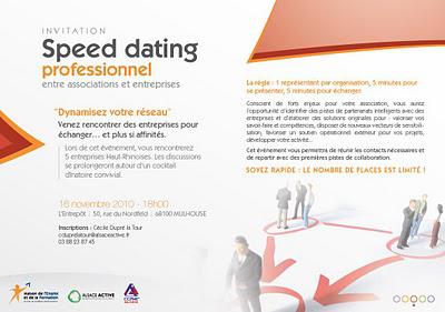 A vos agendas : Speed dating professionnel à  la MEF de Mulhouse pour promouvoir l'implication sociale des organisations