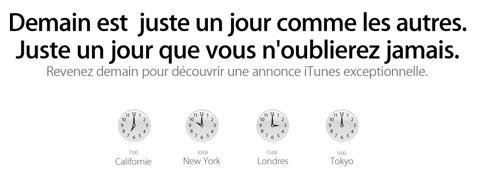 Une annonce excitante concernant iTunes prévue pour demain !