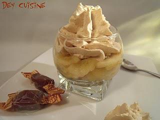 La p'tite Bretonne : verrine palet breton, pomme & mousse au caramel au beurre salé