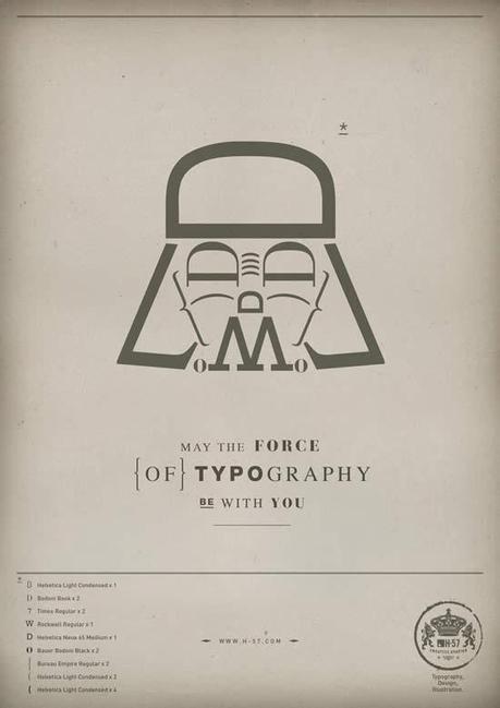 The Force of Typography Star Wars