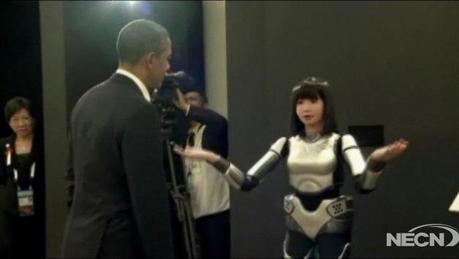 La rencontre de la semaine: Barack Obama et les robots domestiques