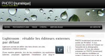 Astuce : rétablir les éditeurs externes par défaut dans LR