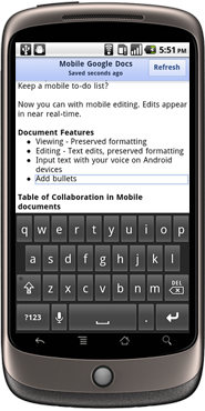 mobiledocs1 Modifiez vos documents Google Documents sur votre iPhone ou Android