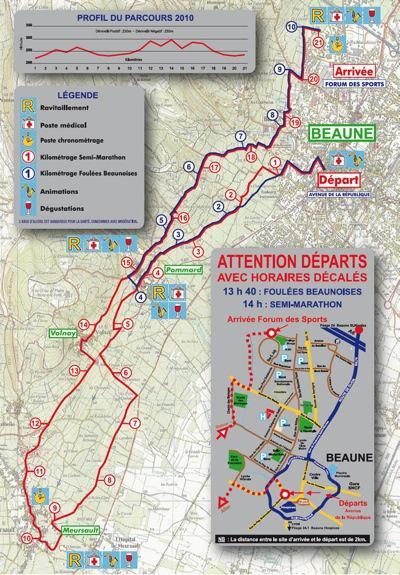 Semi marathon de Beaune 2011 – Présentation