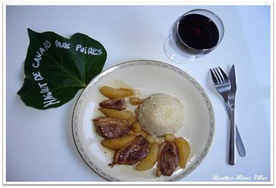 La recette : Magrets de canard aux poires