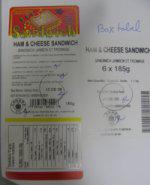 Les sandwichs Jambon et fromage - Meilleur avant